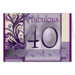 Fabulous 40 birthday card