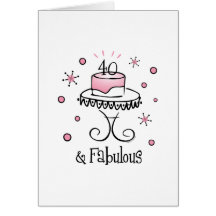 Fabulous 40 Card