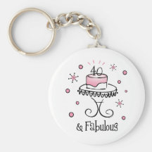 Fabulous 40 Keychain