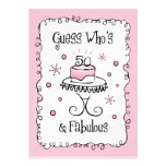 Fabulous 50 Custom Birthday Invitations