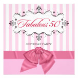 Fabulous 50 - Custom Birthday Party Invitations