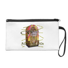 Fabulous fifties juke box Bagettes Bag Wristlet Clutches