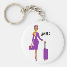 Fabulous Flight Attendant Keychains