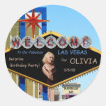 Fabulous Las Vegas Surprise Birthday Party Sticker