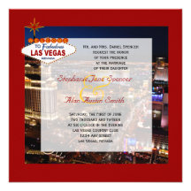 Fabulous Las Vegas Wedding Invitation
