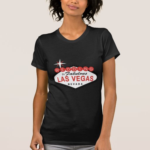 Fabulous Las Vegas Wedding Template Customisable Tees