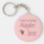 Fabulous Teacher Butterfly Key Chain