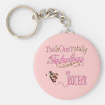 Fabulous Teacher Butterfly Key Chain