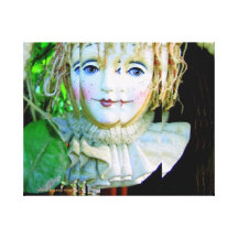 FACE ME AND REPEAT, REPEAT STRETCHED CANVAS PRINT