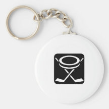 Face Off Puck Keychain