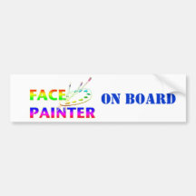 Face Painter Bumper Stickers