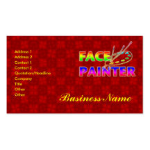 Face Painter Business Card