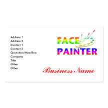 Face Painter Business Card