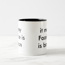 Facebook Addict mug