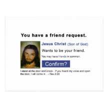Facebook jesus postcards