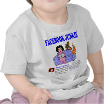 FACEBOOK JUNKIE T SHIRT