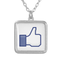 facebook LIKE thumb up Personalized Necklace
