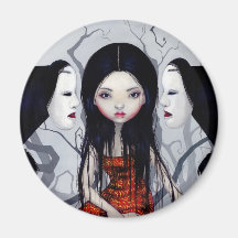 "Faceless Ghosts" Magnet
