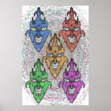 Faces Poster