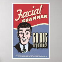 Facial Grammar. An ASL classroom poster.