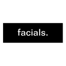 Facials Business Card