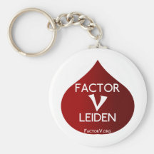 Factor V Leiden Awareness Keychain