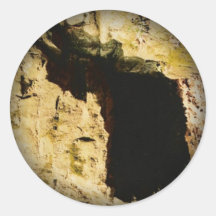 Fade to Black Round Stickers