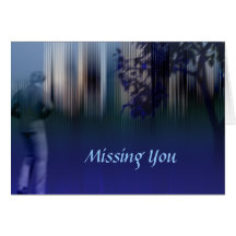 Fade to Blue greeting card