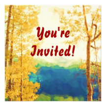 Faded Aspens invitation