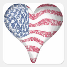 Faded Painting USA Flag Sticker