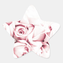 FADED ROSES STAR STICKER