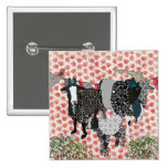 Fainting Goats Rose Button buttons
