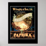 Fair Isle Paprika vintage Retro Print