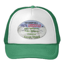fair share = equal share mesh hats