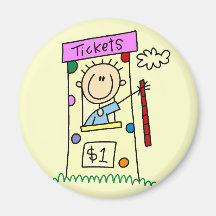 Fair Ticket Booth Tshirts and Gifts Magnet