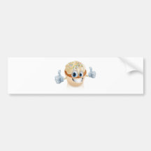 Fairy cake character illustration bumper stickers