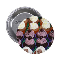 Fairy cakes pinback buttons