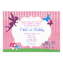 Fairy Garden Birthday Invitation