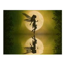 Fairy reflect postcard