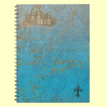 Fairy Tale Castle & Fleur de lis notebooks