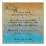 Fairy Tale Castle Save the Date Card Invitation