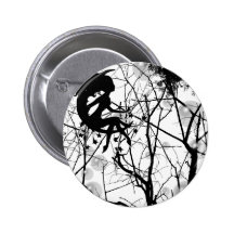 FAIRY WEBBY TREE BUBBLES B&W PINS