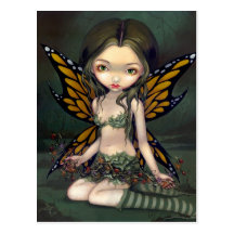 "Fairy with Dried Flowers" Postcard
