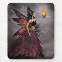 Fairy with Fire Mousepad by Molly Harrison