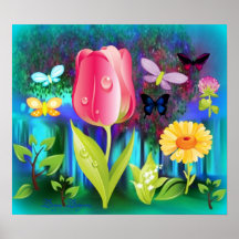 Fairyland Gardens Poster