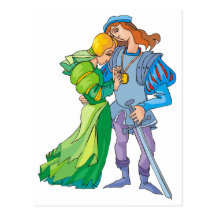 Fairytale Couple Postcard