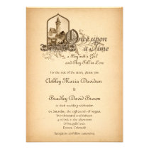 Fairytale Medieval Castle Once Upon Wedding invitations
