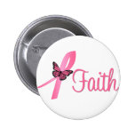 Faith Breast Cancer Awareness Button