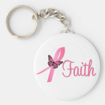Faith Breast Cancer Awareness Key Chains