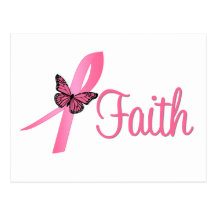 Faith Breast Cancer Awareness Post Card